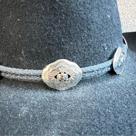 Resistol Black XX Wool Black Cowboy Western Hat Made in USA, 55, 6 7/8 - Picture 4 of 10